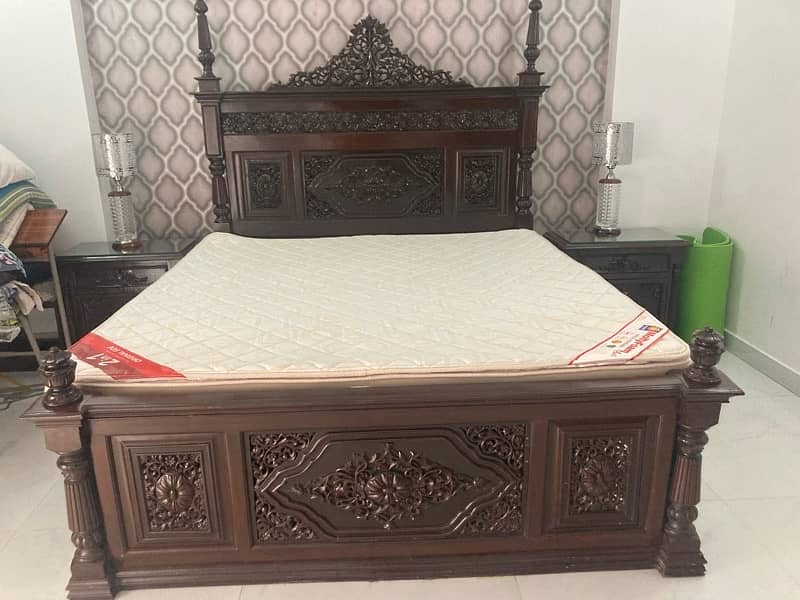 Bed set chinioti, solid wood 0