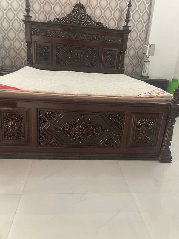 Bed set chinioti, solid wood 2