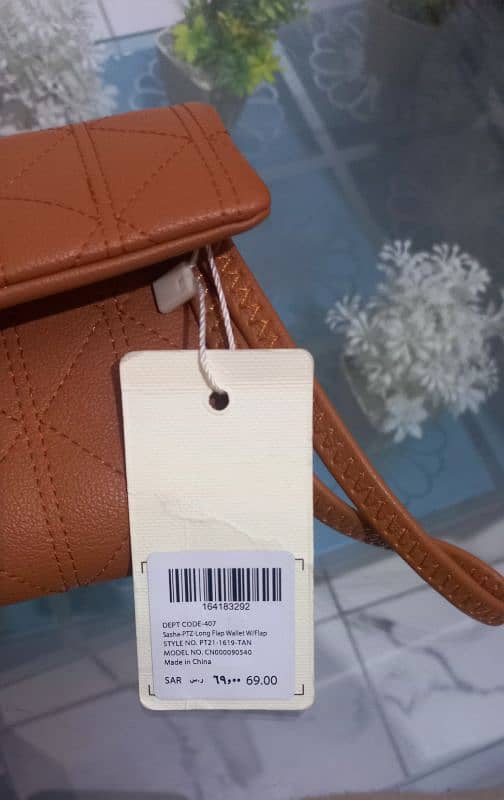 Leather TAGGED wallet from saudia branded 1