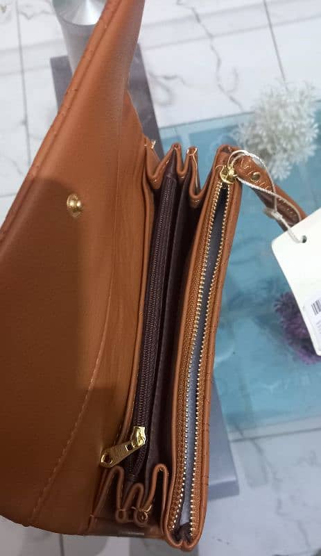 Leather TAGGED wallet from saudia branded 2