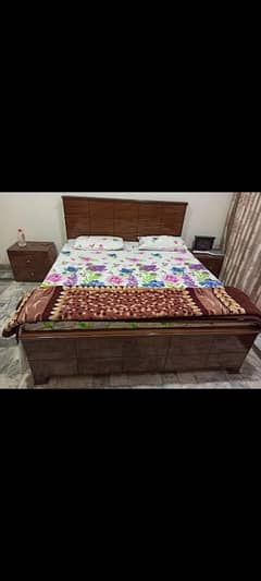 wooden bed / double bed / bed set