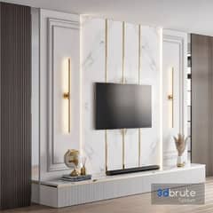 French moulding, Moulding work on walls, paint & polish