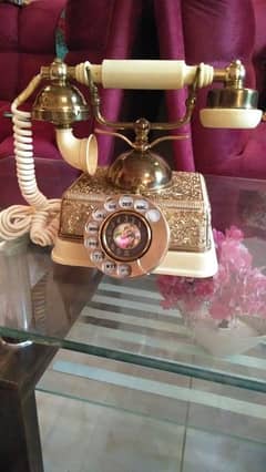 antique dialer brass made telephone made in England