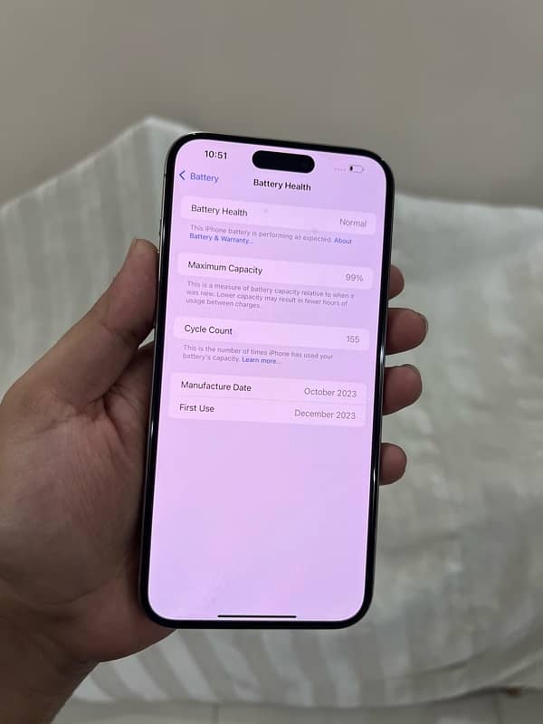 Iphone 15 pro max 99 health 256gb 1