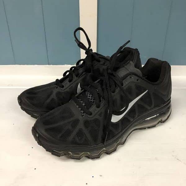 nike air max all black running shoes 429890 0