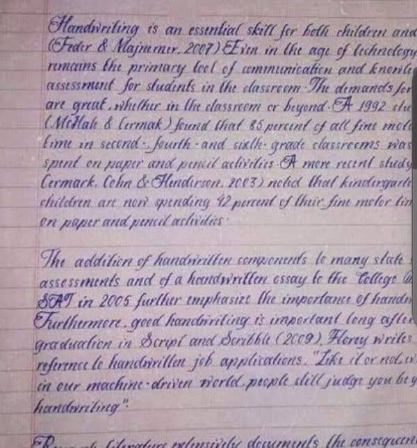 HANDWRITING ASSIGNMENT WORK 0