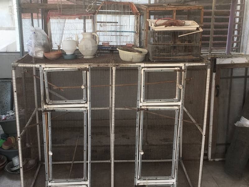 complete birds setup sale (cages , bertan, boxes, handia, Master cage) 2