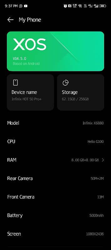 Infinix HOT 50 Pro+ 6