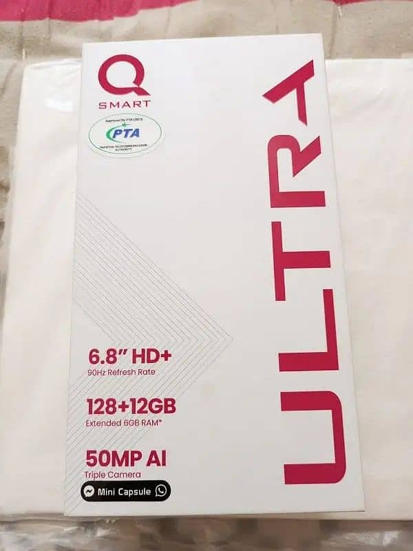 Q mobile ultra 12GB,128GB 18w fast charging 03122505937 8