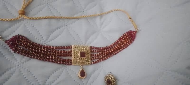 gold plated necklace and jhumky 3