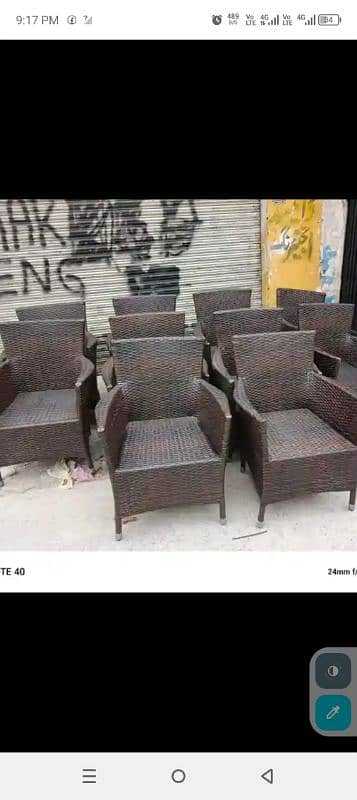 outdoor garden Rattan chairs home chair restaurant furniture 1