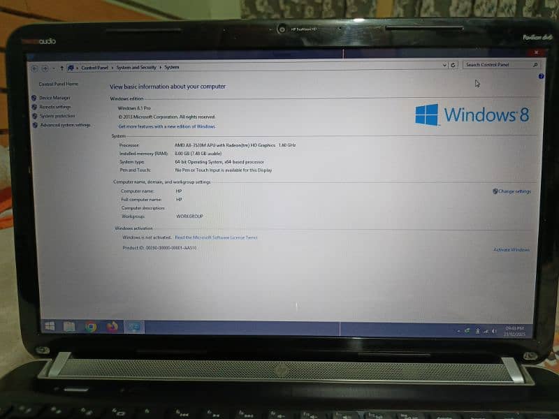 HP Laptop Pavilion AMD Radeon (Urgent Sell) 6