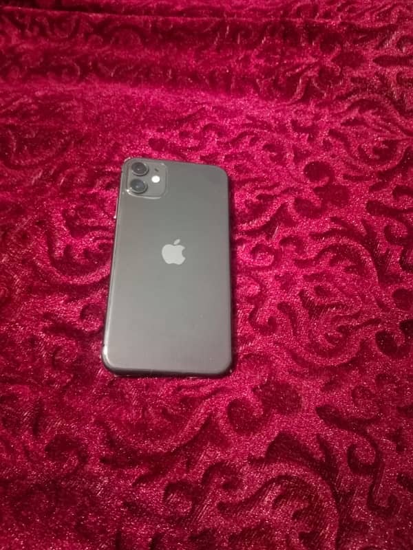 1 month used iPhone 11 black jv 64 full clear condition 89% battery 1