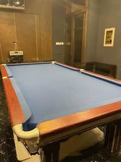 Snooker Table blue cloth