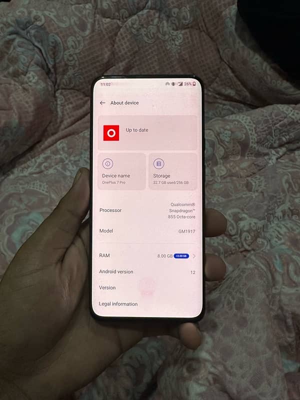 One plus 7 pro 8gb 256gb minor shade in lcd pta approved 4