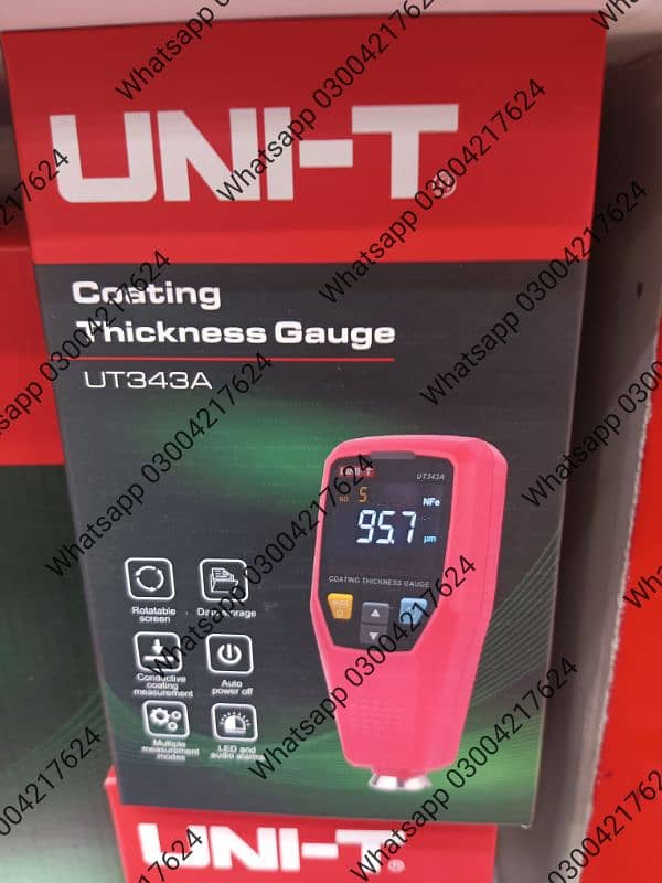 UNI-T UT343D Coating Thickness for car inspection Gauge Automobile Pai 1