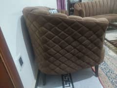 05 seater Turkish sofa coffee colour