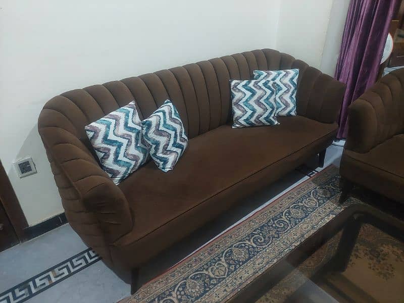 05 seater Turkish sofa coffee colour 1