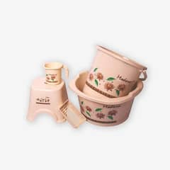 flora 5 PCs bath set