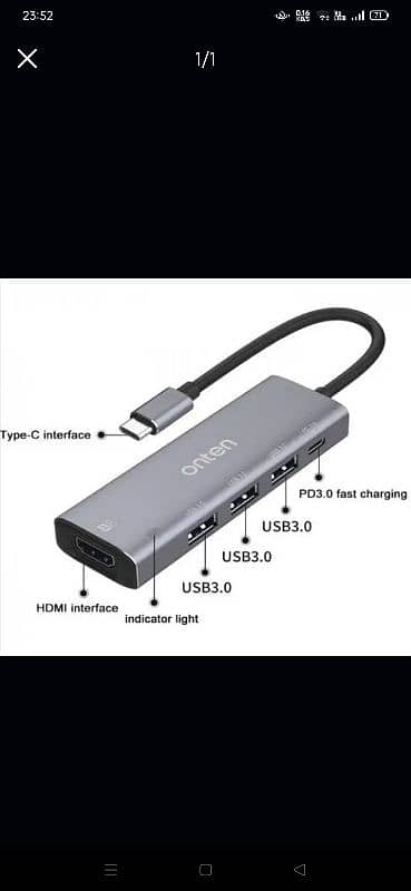 Onten C type To HDMI 0