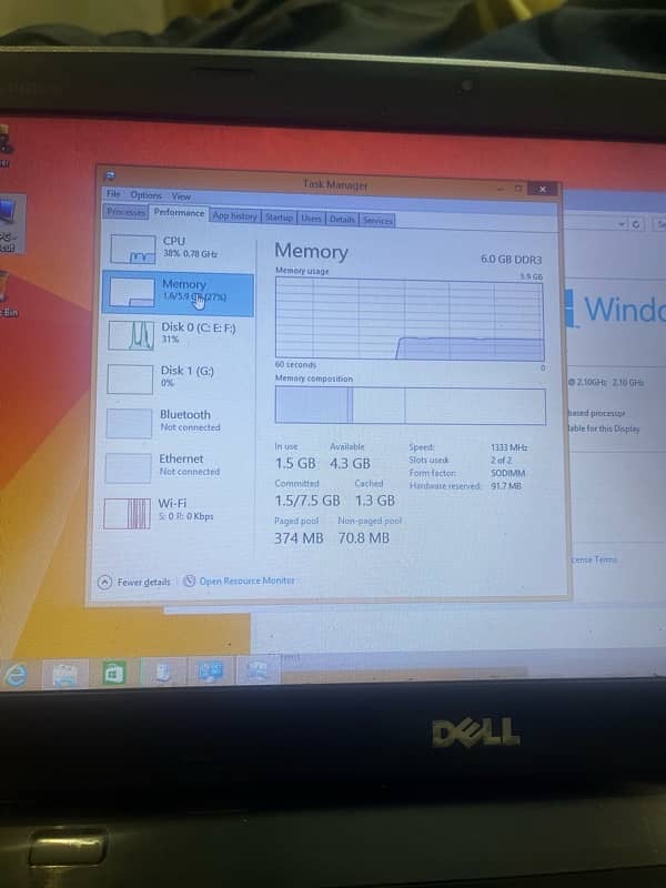DELL 500GB HDD, 6GB RAM 5