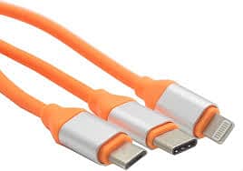 3 in 1 Orange Cable Fast Charging Cable Silicone 120W 6A Cable Fast Ch 15