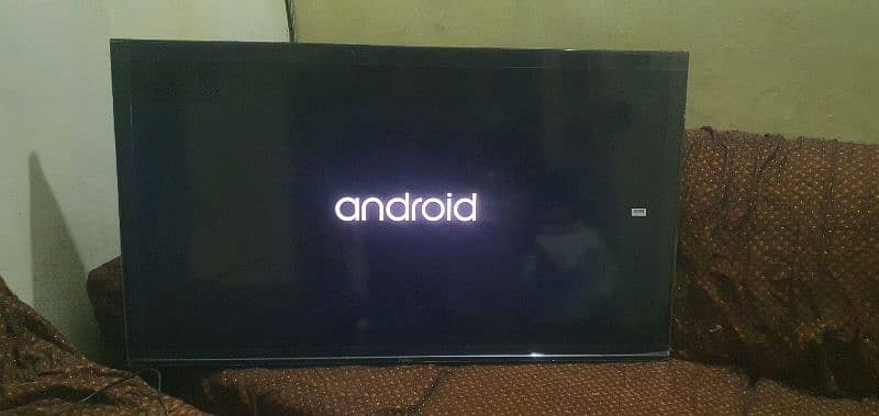 haier 50 inch android led with original voice remote box 5