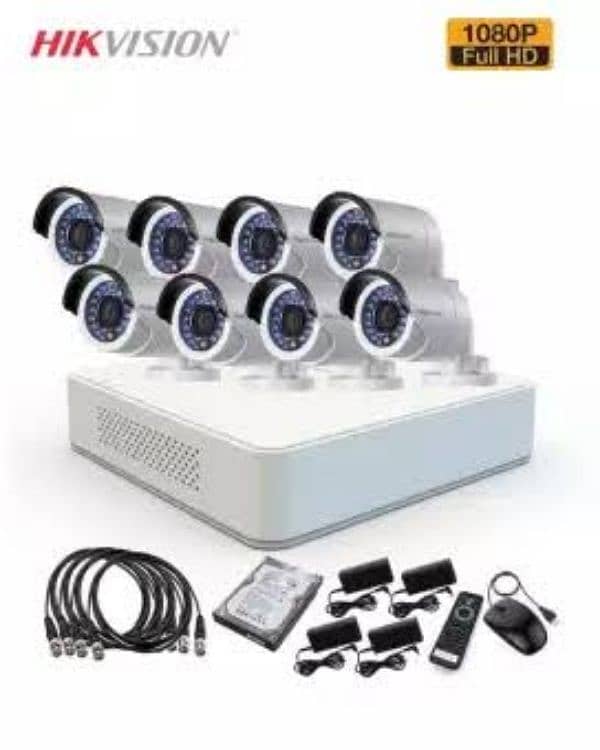 Hikvision FULL HD CCTV Security cameras complete set with installation 1