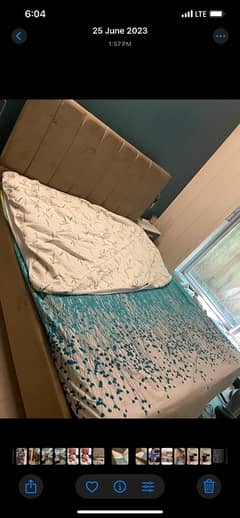 very decent hardly used queen size bed