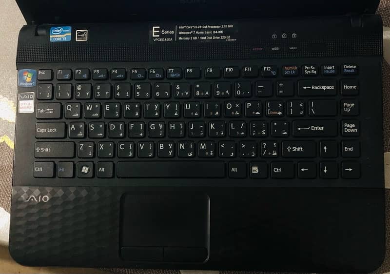 Sony Viao Laptop | i3-2nd Gen | 4 GB Ram | 320 GB HDD 3