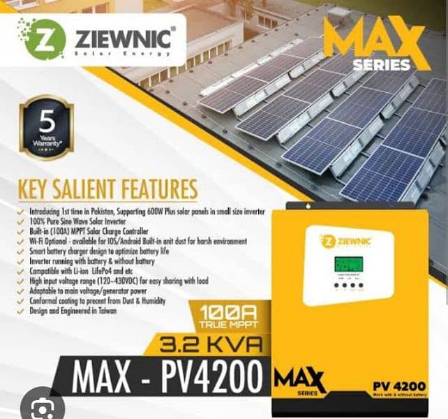 Ziewnic PV 4200 3.2kw hybrid inverter 1