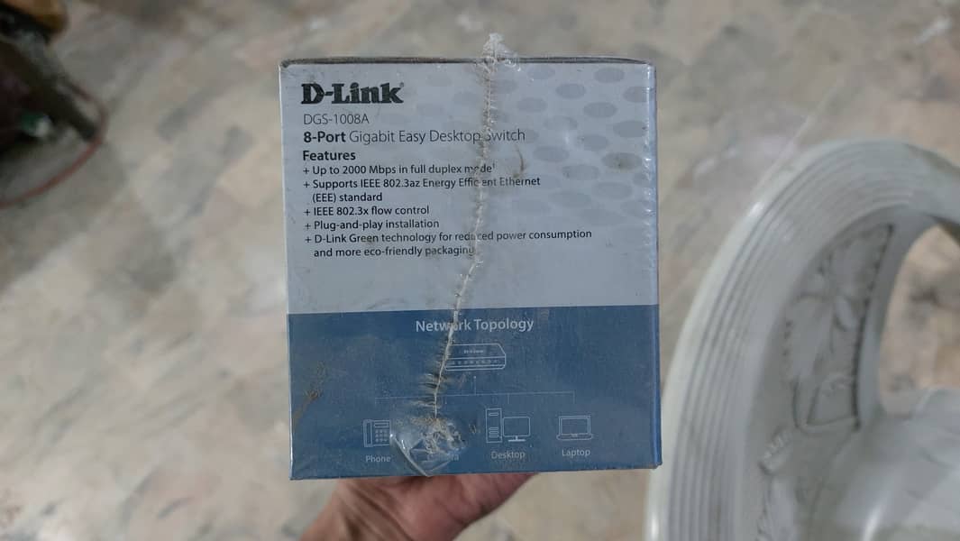 Tplink TL-R470T+, Dlink 8-Port Gigabit Switch(New) 2