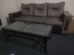 sofa set 5 seater with mirror table