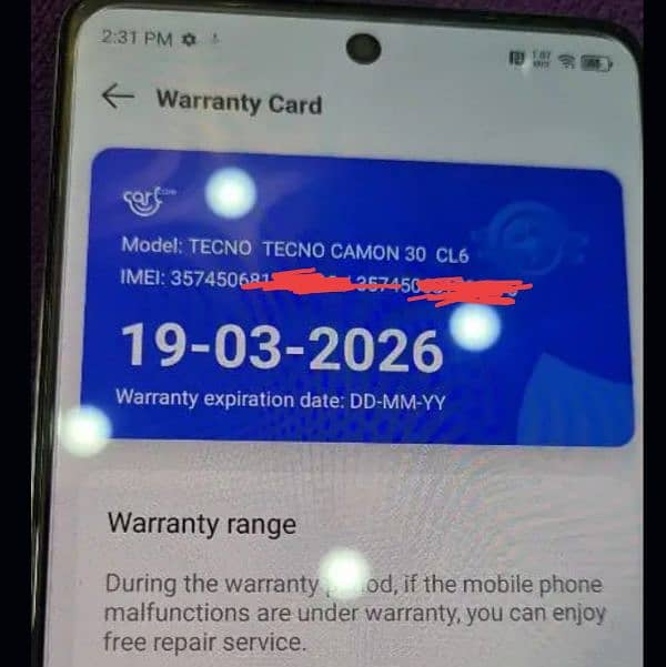 Tecno camon 30 full warranty 03317262462. with box only call. read add. 5