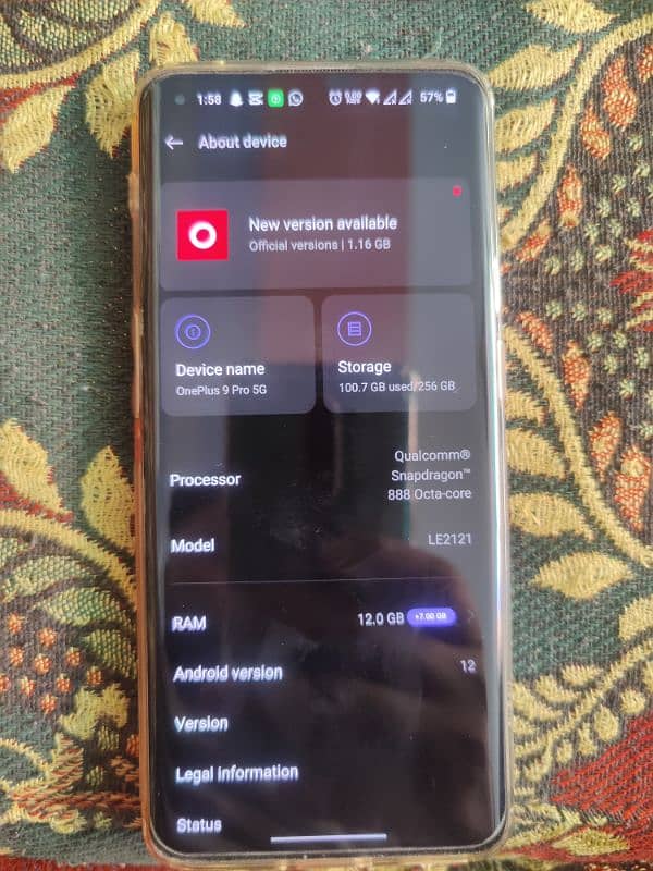 oneplus9 pro 12 256  5g 1