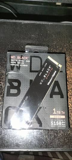 WD Black SN770 1TB Gen4 M. 2 NVMe