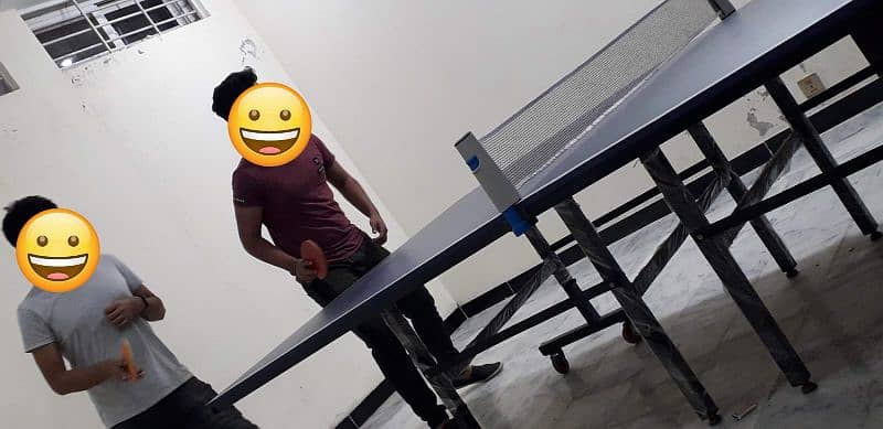 Plywood Full Size Table Tennis Table with 2 New Rackets 3