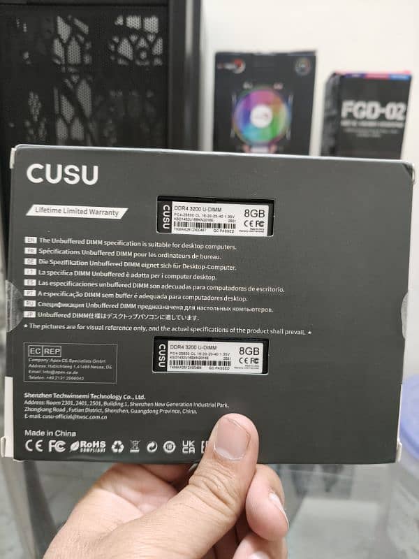 cusu 8+8 3200mhz ddr 4 Rams available brand new 1