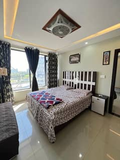 One Bed Fully Furnished Flat Available For Rent In Sector C Bahria Town Lahore