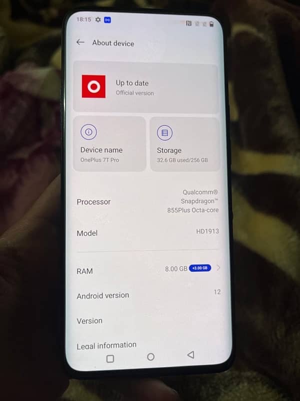 one plus 7t pro mobile for sale only set hai 5