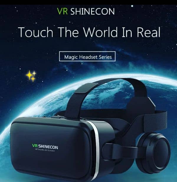 Shinecon 6 Generations 3D VR Glasses Headset With Earphones 0