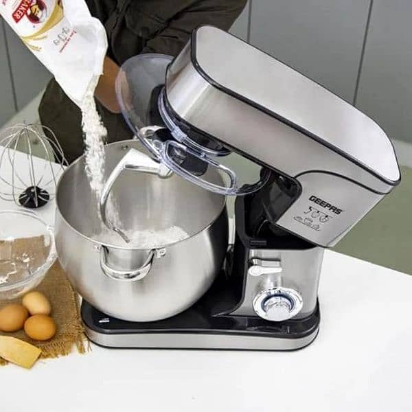 Geepas Kitchen Machine, 6 Level Mixing Speed Control, GSM43042 7