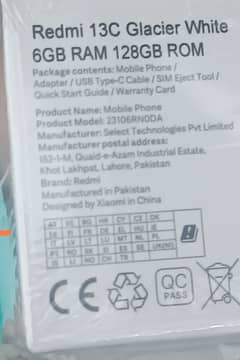 Redmi 13C 6/128 Glacier white