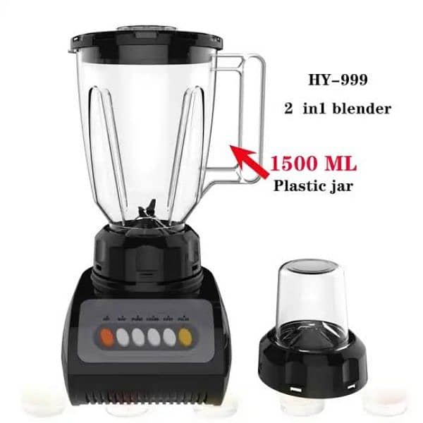 PERUCCI PC-999PL 2 IN 1 BLENDER 1.5L 1