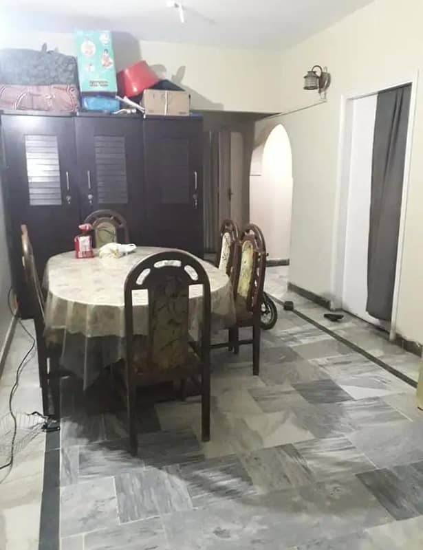 Flat 3 Beds DD 4th Floor West Open Road Facing In Decent Arcade Block 7 Gulistan e Jauhar 0