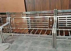 sofa set 5 seater S s brand steel plz add detail parhe 03112332537