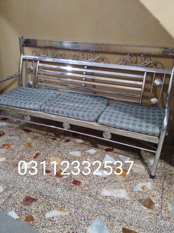 sofa set 5 seater S s brand steel plz add detail parhe 03112332537 1