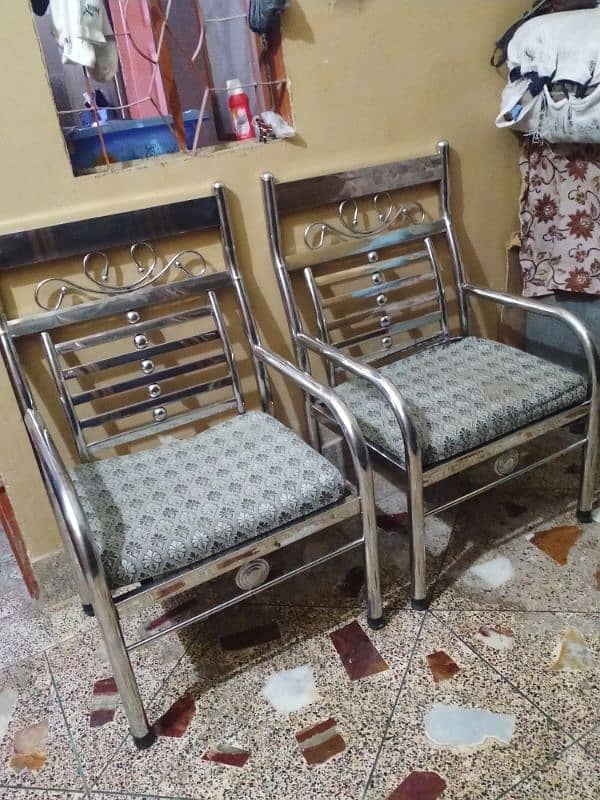 sofa set 5 seater S s brand steel plz add detail parhe 03112332537 2