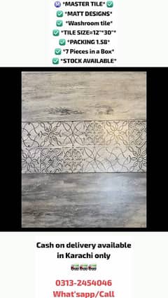 Bathroom Tile / washroom tile