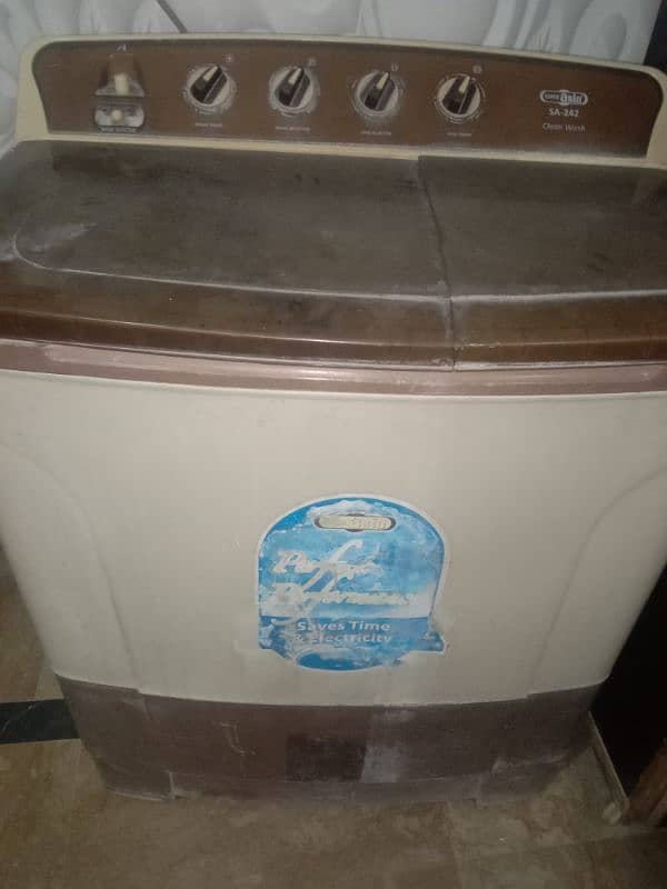 super Asia dual tub totally genuine perfectly working 03008125456 1